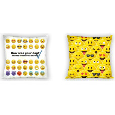 CUSHION COVER 40X40 YOUTH 018 EMOTICONS COTTON. YTH.