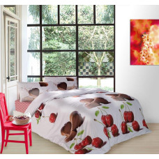 BEDDING SET VALENTINI CHOCOLATE 220X200+2X70X80cm