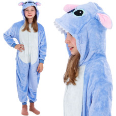 Springos Laste kigurumi pidžaama Stitch, üheosaline kombinesoon Springos HA5065, suurus 120-130 cm