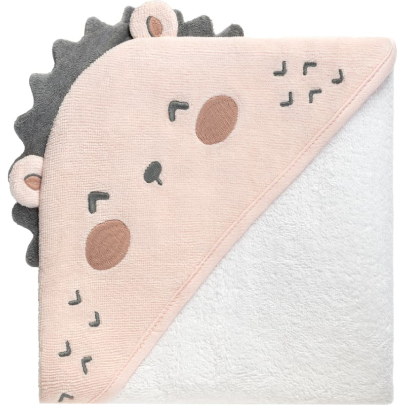 Hooded towel terry 90/90 cm Hedge-hugs