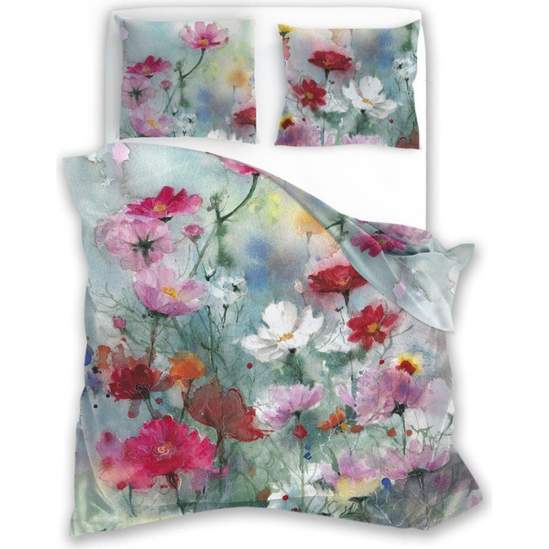 BEDDING SET.140X200+70X90 NOBILE 018 SATYNA BAW.FOTOPRINT .