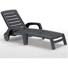 Bica Sauļošanās krēsls Riva pelēks