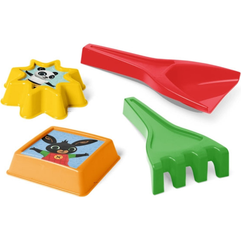 Wader 83110 Bing łopatka i grabki + 2 foremki mix