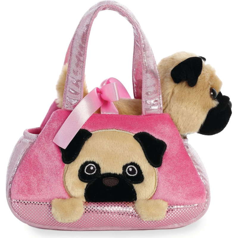 Fancy Pals AURORA FANCY PALS Pliu&scaron;inis mopsas rankinėje, 20 cm