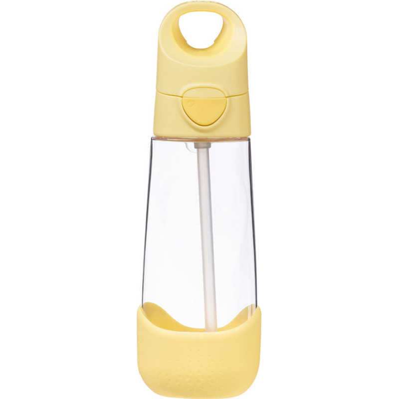 B.box BB00881 Butelka na wodę tritanową ze słomką 600ml Lemon Twist
