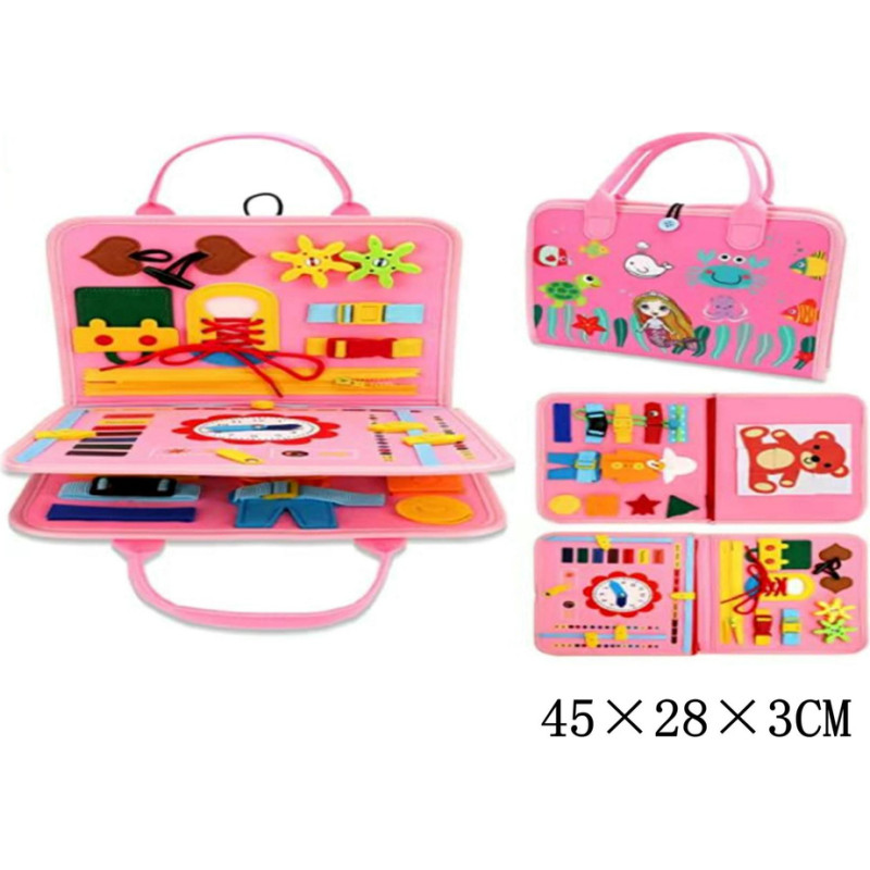 Other 78654 TABLICA MANIPULACYJNA MIĘKKA - R&Oacute;ŻOWA