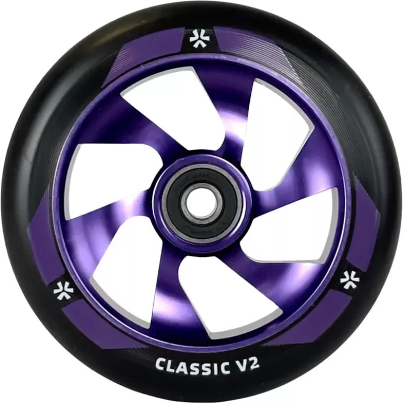 Union Ratas tõukerattale UNION Classic V2 Pro Scooter Wheel 110mm, black/polished purple