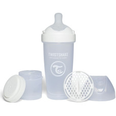 Twistshake Pro Double Anti-Colic Feeding Bottle 330ml White 79043