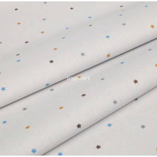 Ingvart Smart Bed kummiga voodilina "Värvilised tähed hallil taustal", 72 × 120 cm