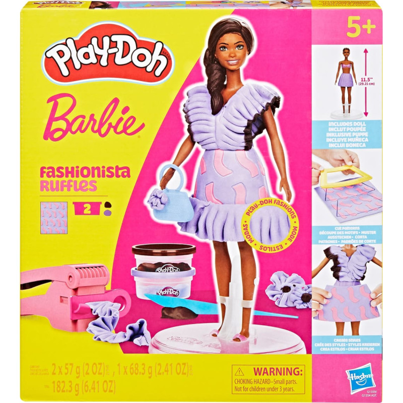 Hasbro Play Doh PLAY-DOH BARBIE playset Fashionista Ruffles