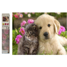 Other 07954 MOZAIKA DIAMENTOWA PIES Z KOTEM