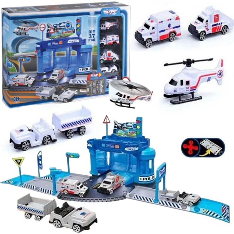 Woopie 56409 Parking z Autami i Lądowiskiem 37el.