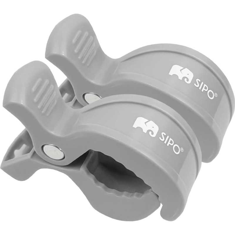 SIPO mounting clips 2pcs grey SCA-20LG