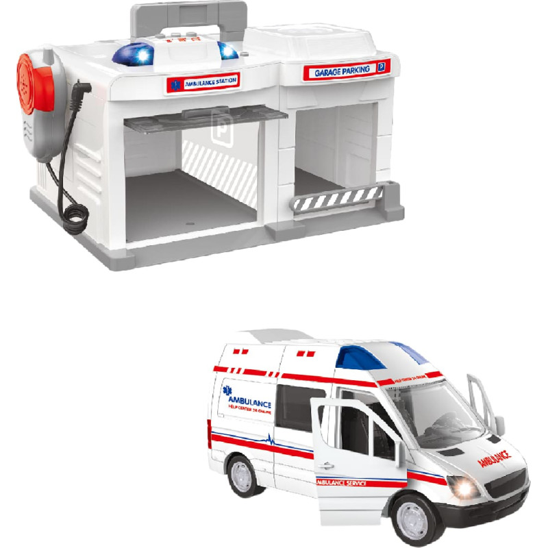 Kiirabi mängukomplekt heli ja valgusega