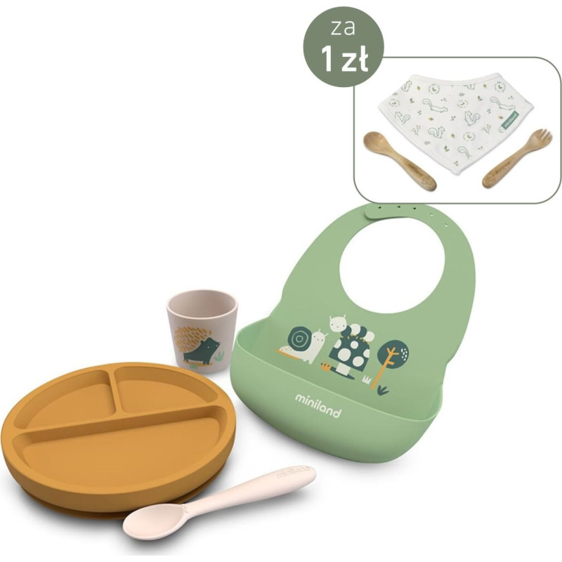 Miniland SILICONE BLW SET GARDEN