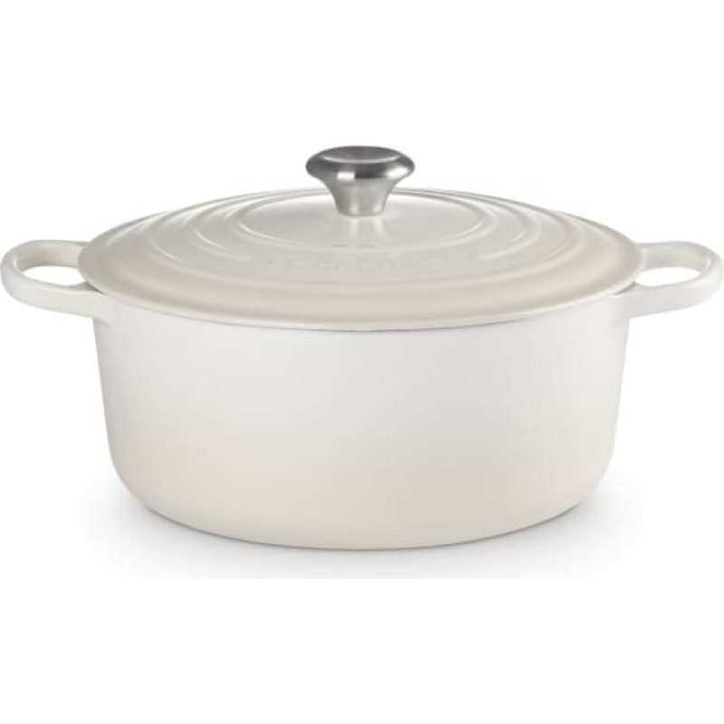 Le Creuset Čuguna katls apaļ&scaron; &Oslash;34cm / 12L krēmkrāsa