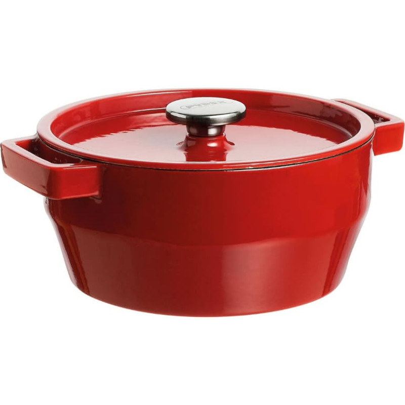 Pyrex Čuguna katls 6,8L Pyrex apaļ&scaron; &Oslash;28cm sarkans