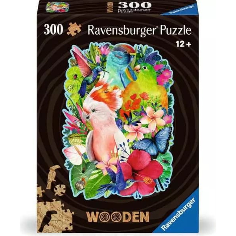 Ravensburger puidust pusle Beautiful Birds, 300pcs 12+
