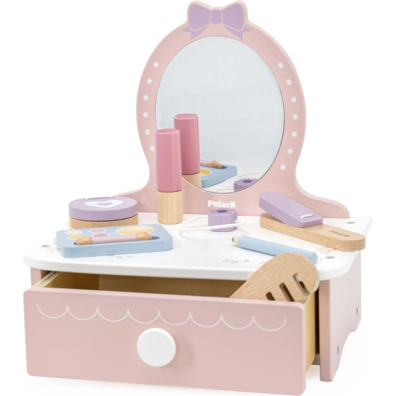 Viga 44271N PolarB Drewniana toaletka z akcesoriami do zabawy