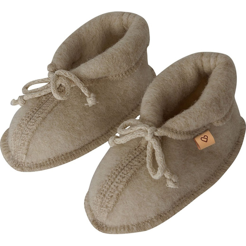 Wool baby shoes Sierra M 6-12m brown