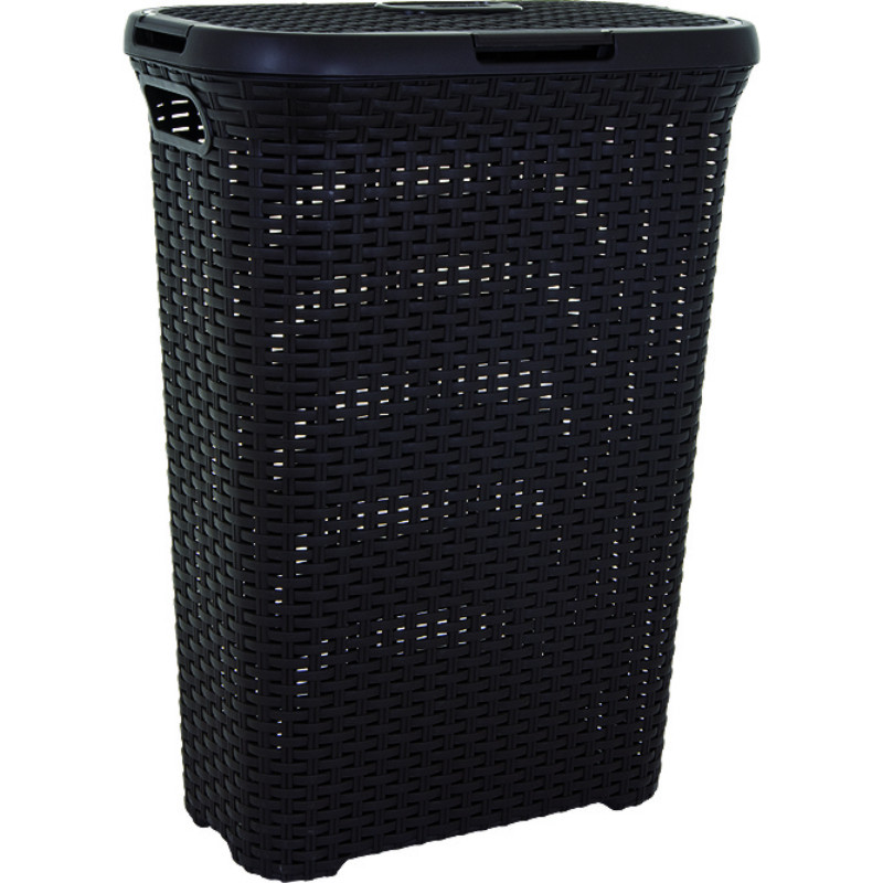 Curver Veļas kaste Style 40L 44,8x26,5x61,5cm melna