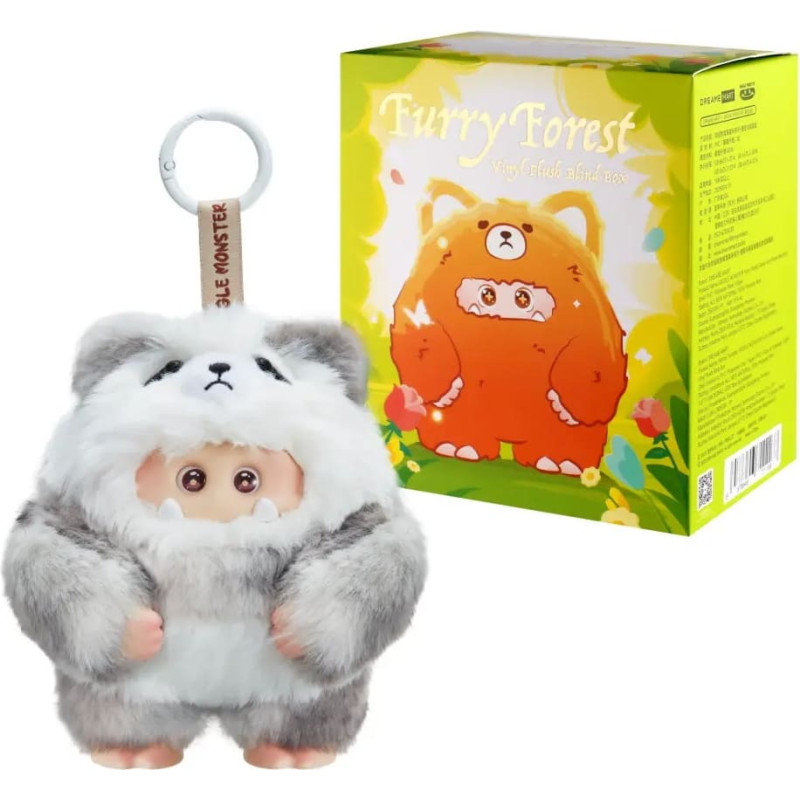 Giggle Monster pehme võtmehoidja pimepakk Furry Forest