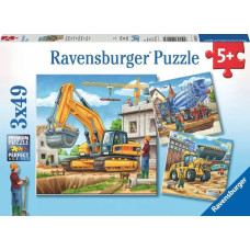 Ravensburger Puzzle 3x49 pcs Construction Vehicles