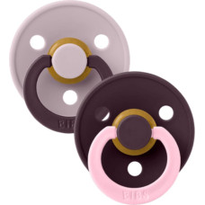 Bibs Studio Collection Colour Round &ndash; Fusion Dusky Lilac Plum Mix 0-6m 2pcs