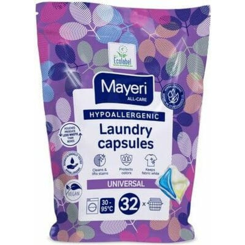 Mayeri Hypoallergenic laundry capsules Universal 32pcs
