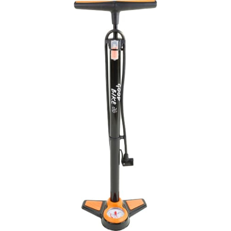 Bottari Bicycle pump "POWER STAR", black/orange
