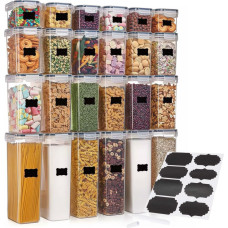 Springos Toidukarbid, köögikorraldajad, 24 tk komplekt kleebistega, läbipaistvad