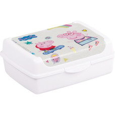 Keeeper Pārtikas uzglabā&scaron;anas trauks deco-click-box midi 1L Olek "Peppa Pig" 17x13x7cm balts
