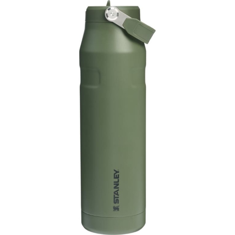 Stanley Termopudele ar salmiņu The IceFlow Bottle Flip Straw 2.0 1,06L tum&scaron;i zaļa