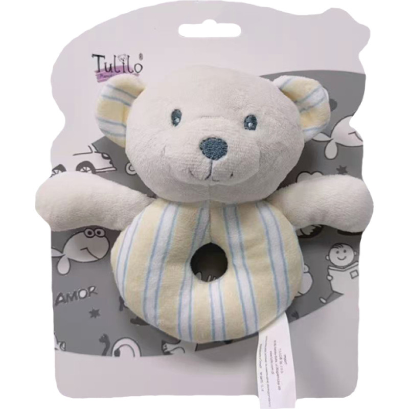 Tulilo AXIOM 9555 Grzechotka Miś beżowy 14 cm