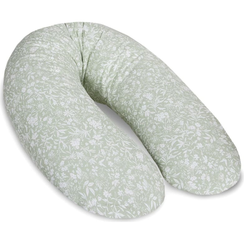 Cebababy maitinimo pagalvė dżersej multi gėlės žalsva W-880-000-742