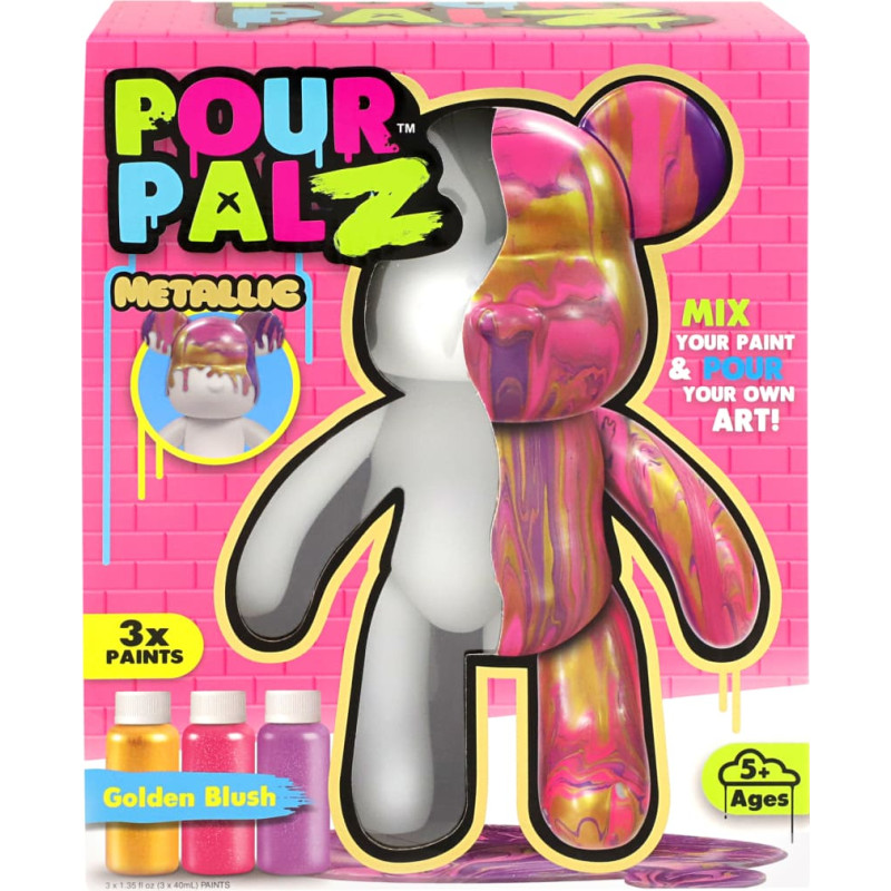 Pour Palz DIY dažomas me&scaron;kiukas &ndash; Auksinis &scaron;vytėjimas