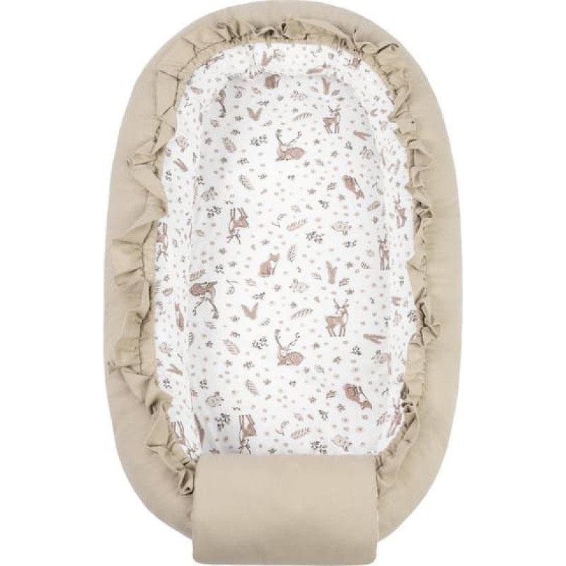 Sensillo BABY NEST COTTON FOREST BEIGE 80X45