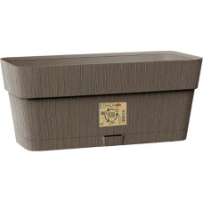 Stefanplast Puķu kaste ar paliktni Ethica 30x13x12cm brūns