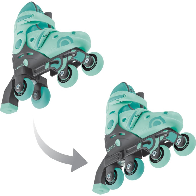 Globber skrituļslidas Learning Skates 2 in 1, izmērs 30&ndash;33, piparmētru krāsas, 783-206