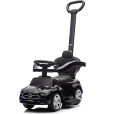 Moovkee Ride-on car with handle - 668- rubber wheels PVC  - eco-leather - MERCEDES C63 -BLACK