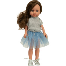 Arias nukk Carlota sinises seelikus, 36 cm