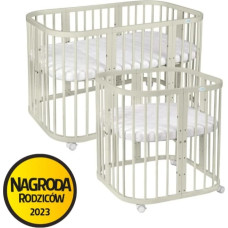 Waldin 7-ühes puidust ümberkujundatav beebivoodi madratsiga, Olive