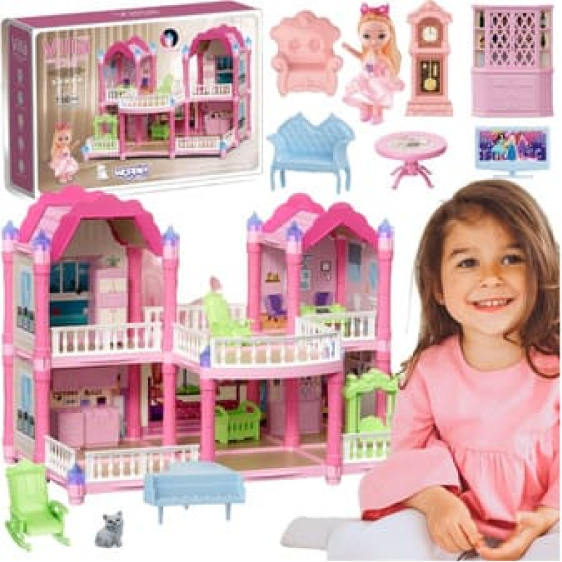 Woopie Domek Dla Lalek Willa Ogrodowa 156el.