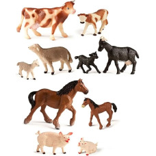 Miniland FARM ANIMALS WITH BABIES 10 P