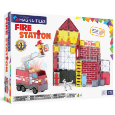Magna-Tiles Magnetinis konstruktorius &bdquo;Ugniagesių stotis&ldquo;, 50 det.