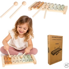 Cymbałki drewniane edukacyjne dla dzieci szkolne 8-tonowe instrument muzyczny