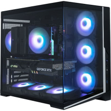 Zalman D40, ATX Mid Tower PC Case, 7 x 120mm ARGB Fans, Black