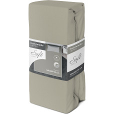 PRZEŚCIERADŁO SOFT 160X200+25 JERSEY GUMKA BEŻ 4702 BAW.