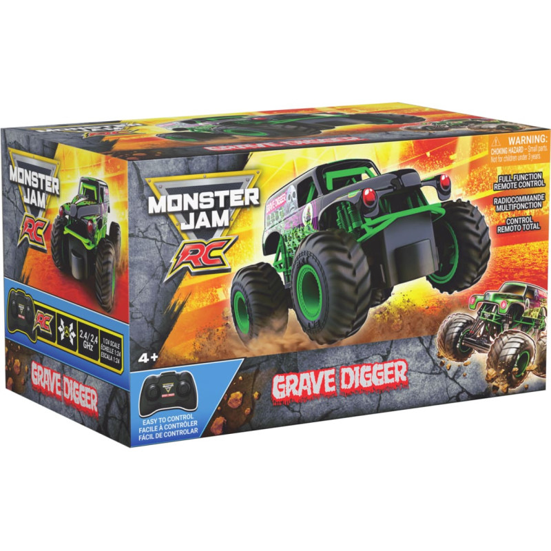 Monster Jam RC 1:24 apvidus auto Grave Digger, 6076630