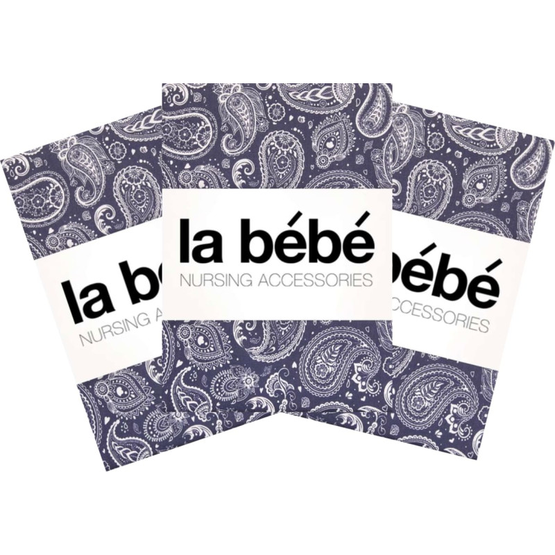 La Bebe ™ Set 75x75(3) Art.111631 Kokvilnas/Satīna Autiņu komplekts 75x75 cm (3 gab.)